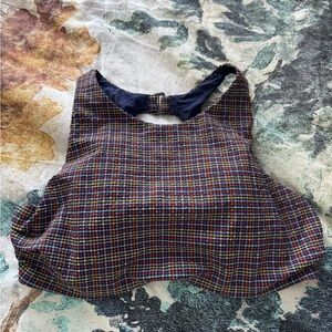 Athleta seersucker high neck bikini top 34D/DD